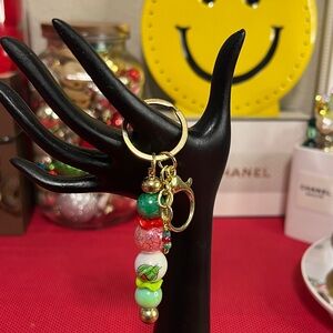 Bag Charm with acrylic beads